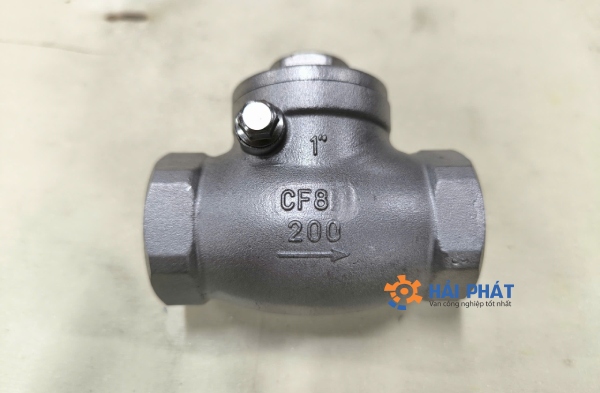 van 1 chiều lá lật inox ren dn25