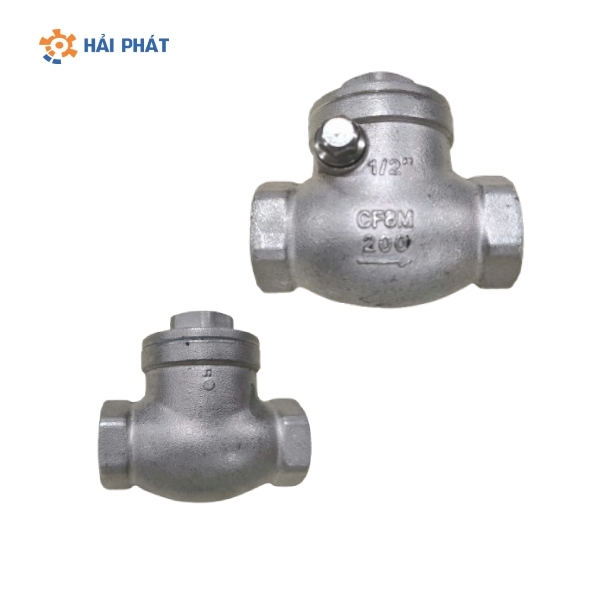 van 1 chiều lá lật inox nối ren dn15