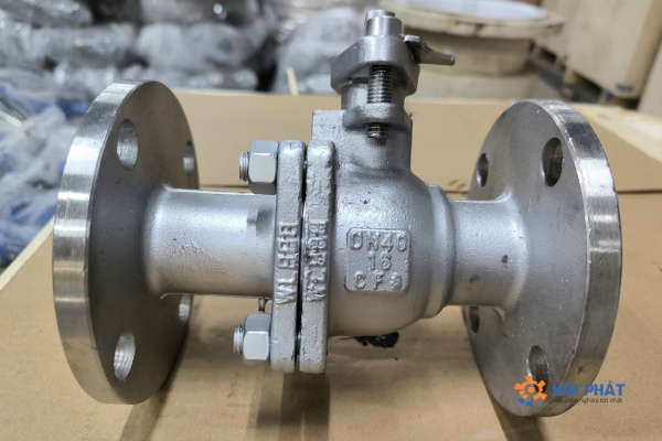 van bi mặt bích dn40