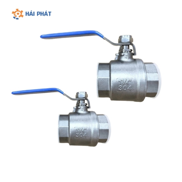 van bi inox nối ren 2pc dn32