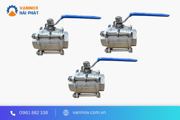 van bi inox nối ren 3pc