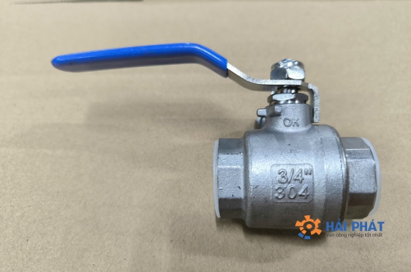 van bi inox lắp ren 2pc dn20