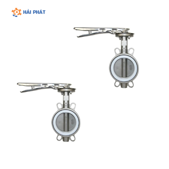 van bướm inox tay gạt dn80