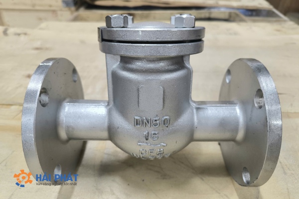 van 1 chiều lá lật inox dn50