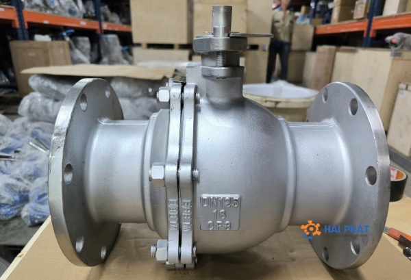 van bi tay gạt inox dn125