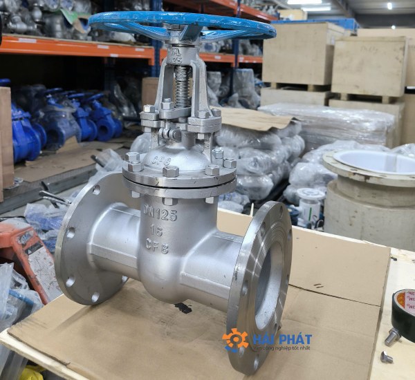 van cổng ty nổi inox dn125