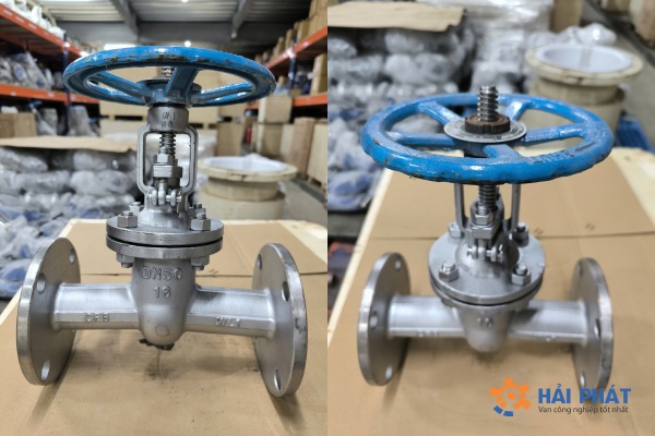 van cổng inox mặt bích dn50