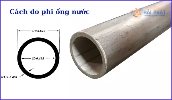 cách đo phi ống nước