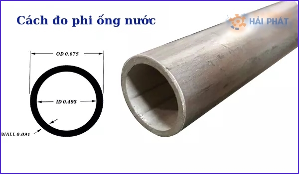cách đo phi ống nước