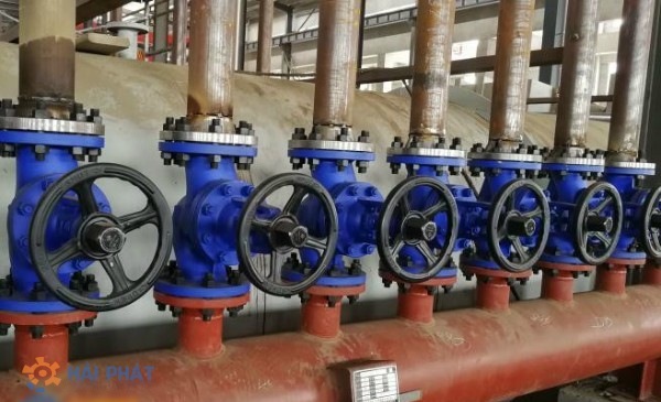 ứng dụng van cầu gang