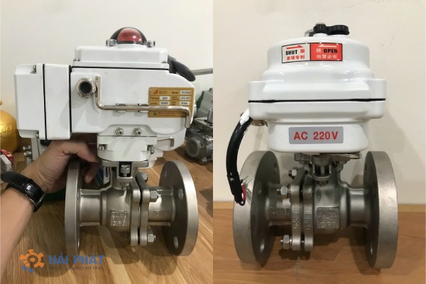 giá van đóng mở nước bằng điện
