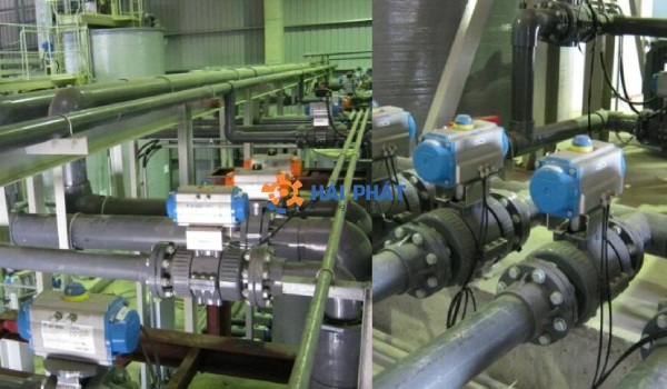 ứng dụng van bi nhựa khí nén