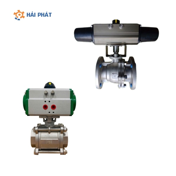 van bi inox điều khiển khí nén
