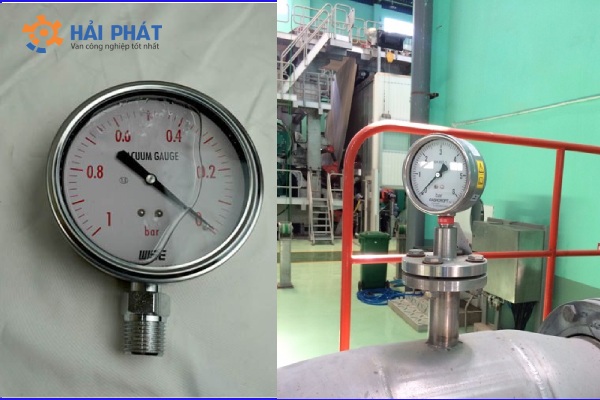 ứng dụng đồng hồ áp suất có dầu