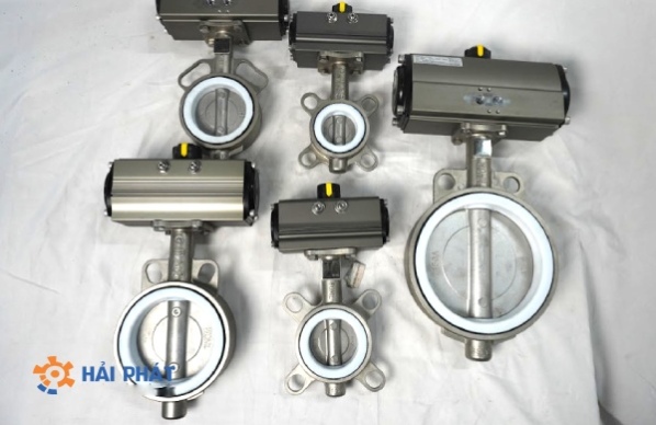 van bướm inox khí nén hải phát