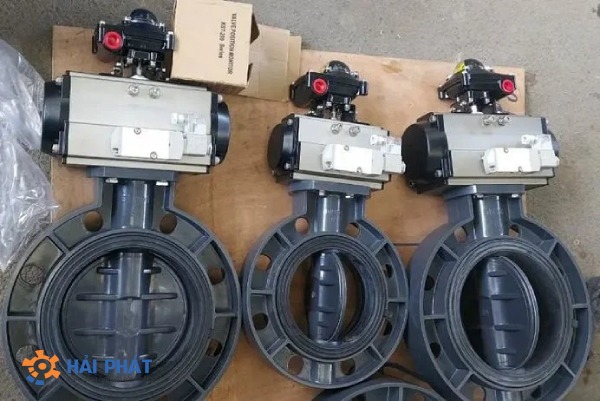 giá van bướm nhựa khí nén