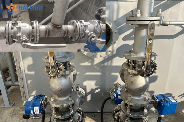 ứng dụng van bi mặt bích