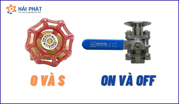 kí hiệu đóng mở van nước là gì
