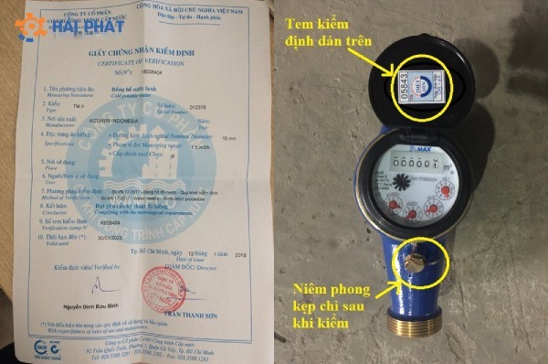 kiểm định đồng hồ nước