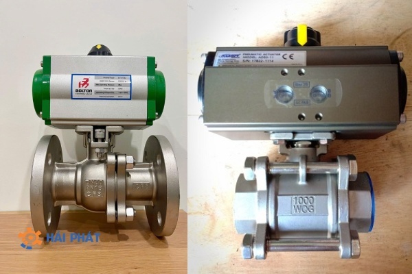 van bi inox khí nén tác động kép