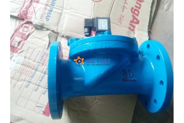 van điện từ mặt bích gang