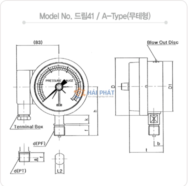 cấu tạo đồng hồ áp suất dream 41