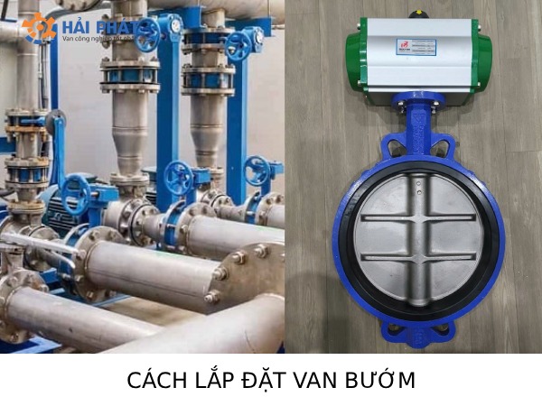 cách lắp đặt van bướm