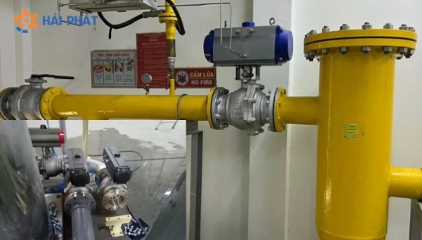 ứng dụng van bi điều khiển khí nén