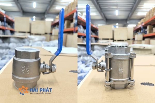 van bi inox nối ren