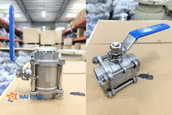van bi inox nối ren 3pc