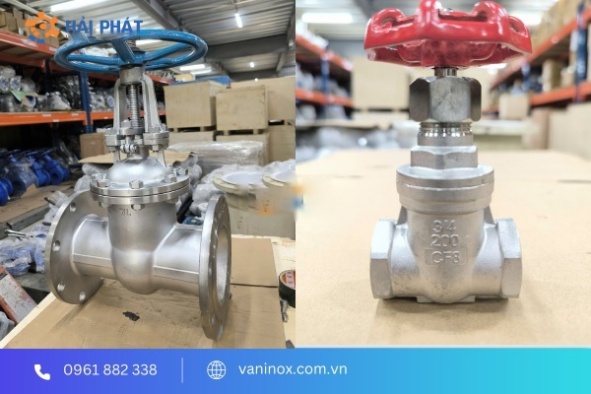 van cổng inox