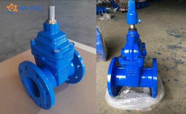 van cổng ty chìm nắp chụp
