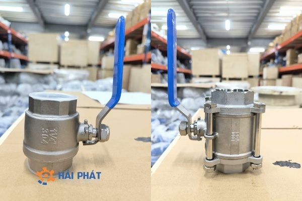 van bi inox nối ren